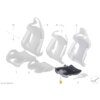 OEM BMW Carbon bucket seat bottom foam section - 52108067468