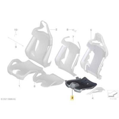 OEM BMW Carbon Schalensitz Unterteil - 52108067468