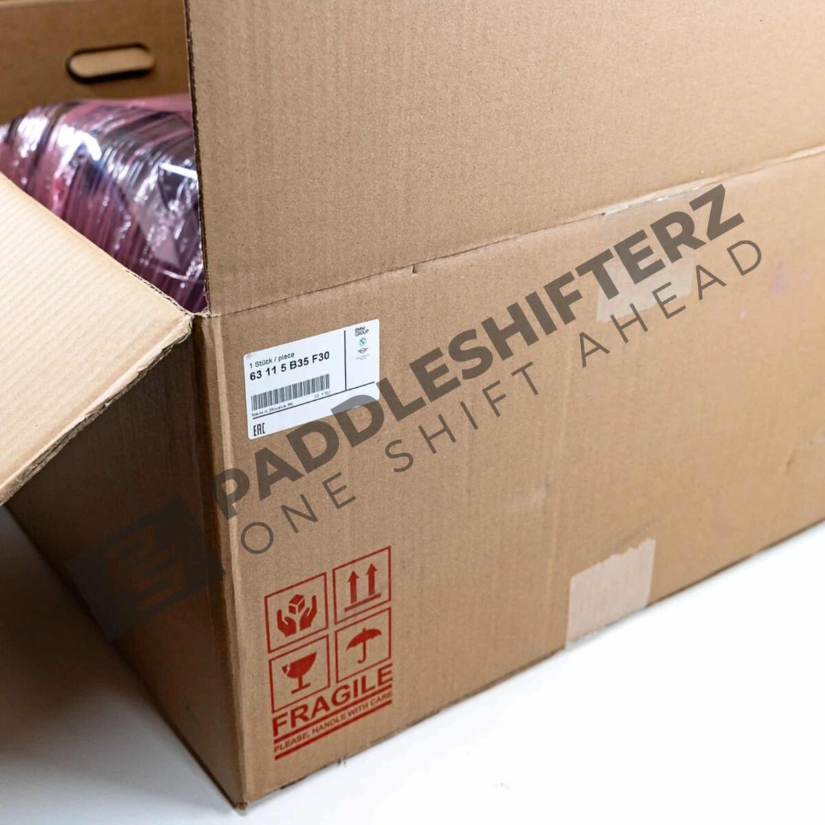 Box of OEM BMW G82 M4 LCI LED Headlight right - 63115B35F30