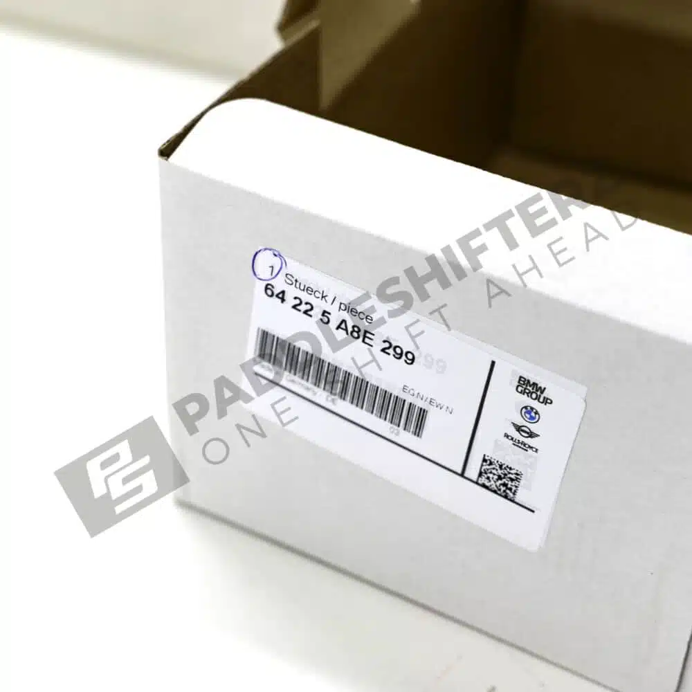 Box of OEM BMW LCI Fresh air grille driver's side G2X, G8X 64225A8E299