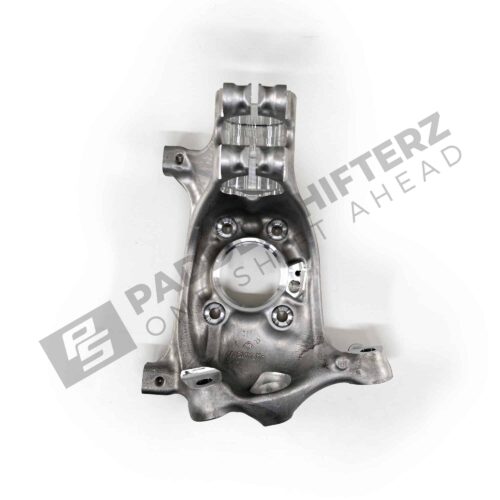 Rear of OEM BMW M3 CS front wheel bearing knuckle, left 31217883641