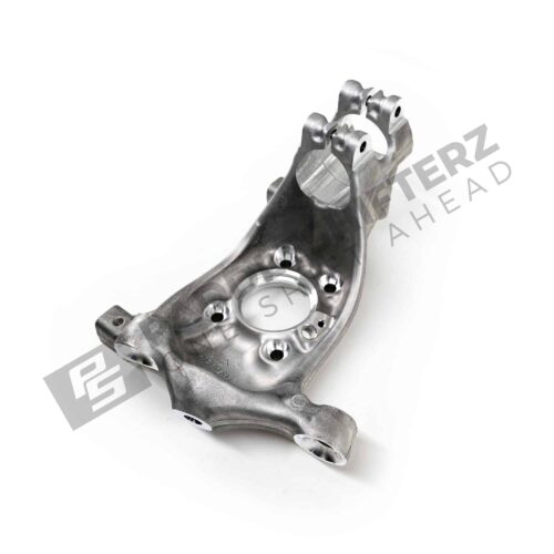 Rear side of OEM BMW M3 CS front wheel bearing knuckle, left 31217883641