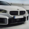 INDIV Carbon fiber front grilles for BMW G87 M2 installed on an M2 from the side