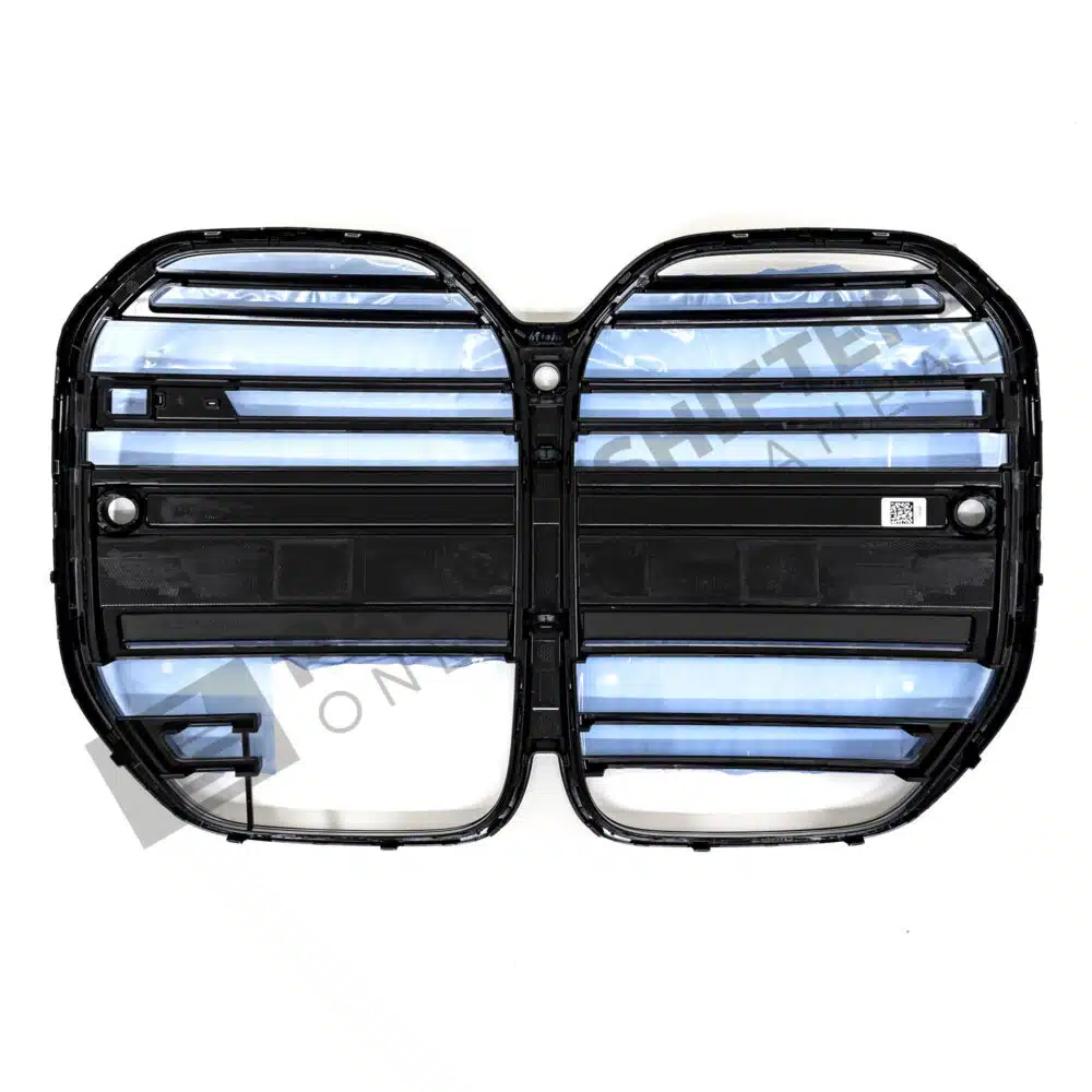 Bottom of OEM BMW G22, G23 Shadowline Front Grille LCI - 51135A55DB3