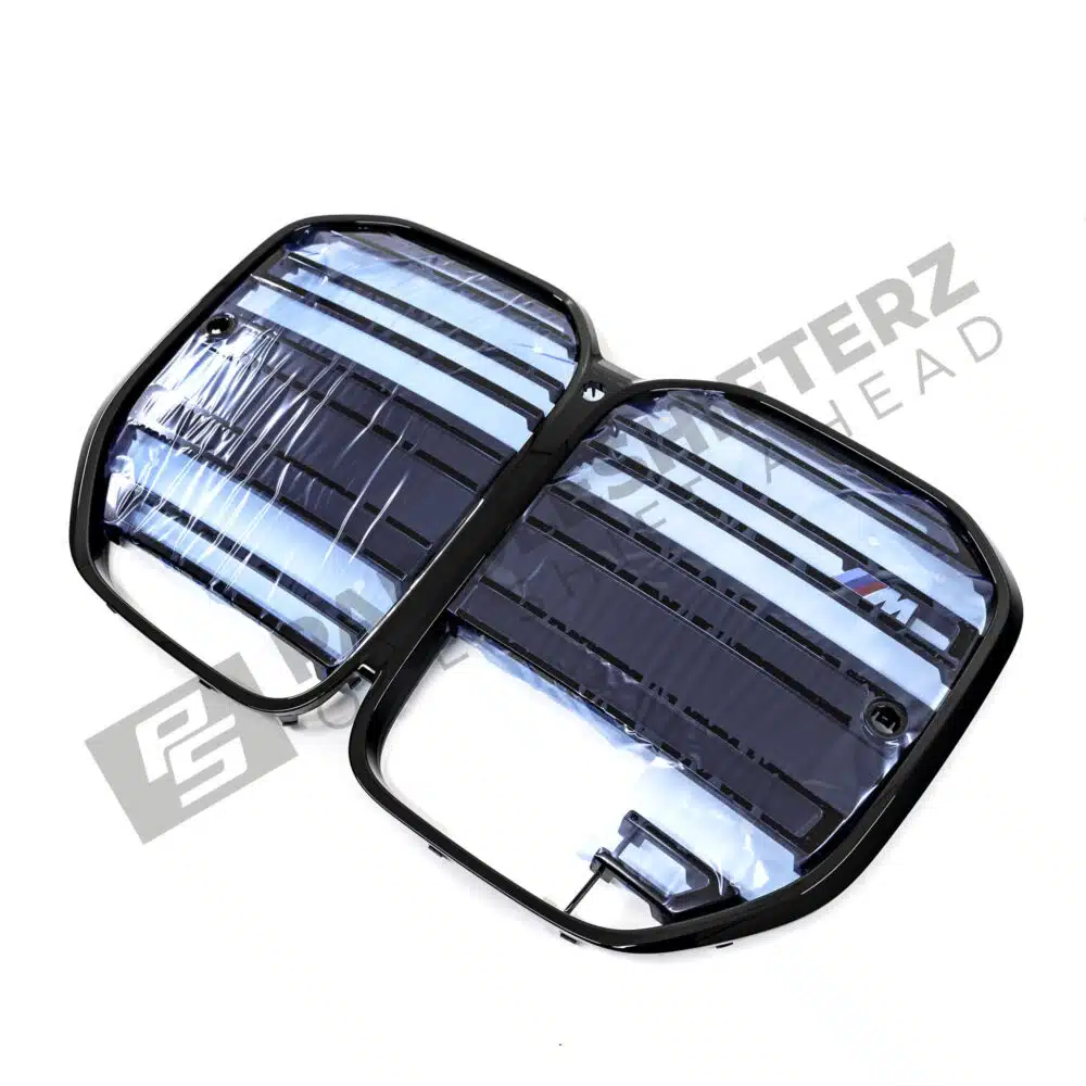 OEM BMW G22, G23 Shadowline Front Grille LCI - 51135A55DB3 side view