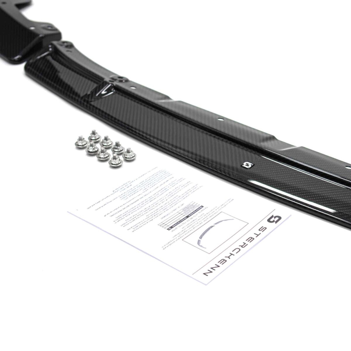Sterckenn Carbon fiber front lip, spoiler for G87 M2 and screws