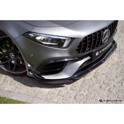 Sterckenn Carbon fiber front lip, spoiler - Mercedes Benz A Class W177 mounted from left