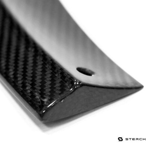 Sterckenn Carbon fiber front lip, spoiler - Mercedes Benz A Class W177 close up of bolt place