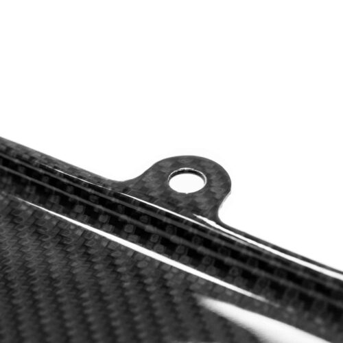 Sterckenn Carbon fiber front lip, spoiler - Mercedes Benz A Class W177 close up of fitment