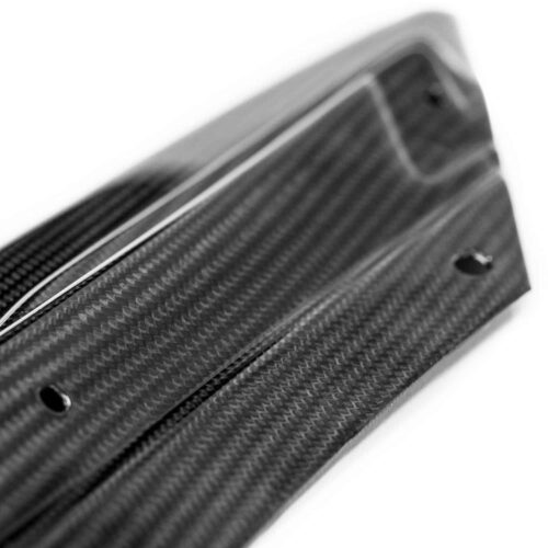 Sterckenn Carbon fiber front lip, spoiler - Mercedes Benz A Class W177 close up of carbon weave
