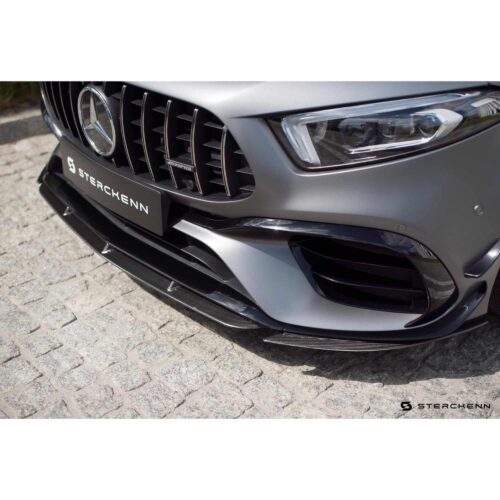 Sterckenn Carbon fiber front lip, spoiler - Mercedes Benz A Class W177 mounted from right
