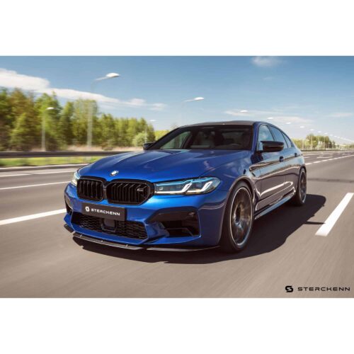Rolling shot of Sterckenn Carbon fiber front lip, spoiler for F90 M5 LCI