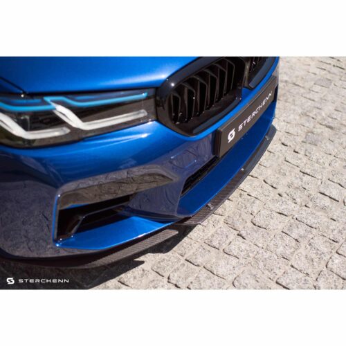 Top view with F90 M5 of Sterckenn Carbon fiber front lip, spoiler for F90 M5 LCI