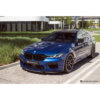 Blue F90 M5 with Sterckenn Carbon fiber front lip, spoiler for F90 M5 LCI