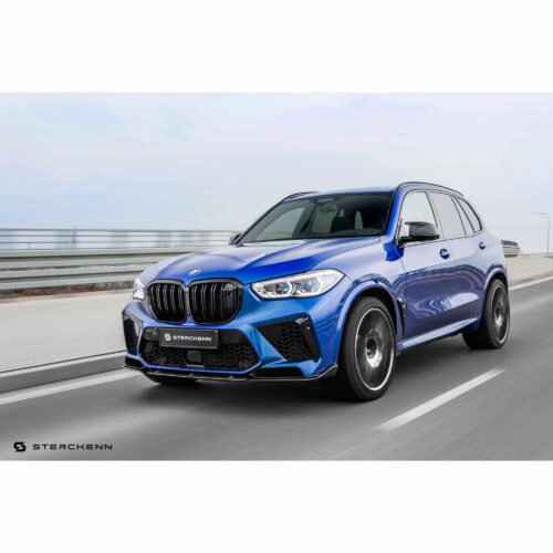 Rolling shot of the X5M and Sterckenn Carbon fiber front lip, spoiler for F95 X5M