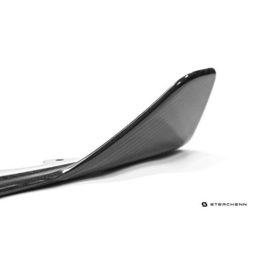 Side carbon view of Sterckenn Carbon fiber front lip, spoiler for F95 X5M