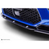 Front view of Sterckenn Carbon fiber front lip, spoiler for F95 X5M