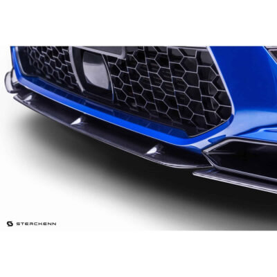 Front view of Sterckenn Carbon fiber front lip, spoiler for F95 X5M