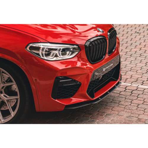 Side shot of Sterckenn Carbon fiber front lip, spoiler for F97/F98 X3M, X4M on a X3M