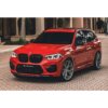 Front side view of Sterckenn Carbon fiber front lip, spoiler for F97/F98 X3M, X4M