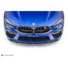 Blue M8 with Sterckenn Carbon fiber front lip, spoiler for F9X M8