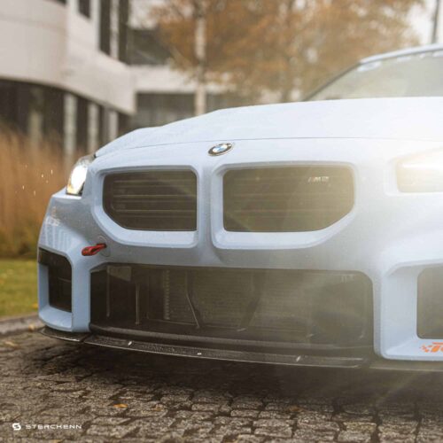 Sterckenn Carbon fiber front lip, spoiler for G87 M2 on a BMW G87 M2