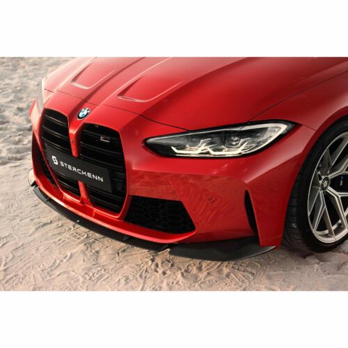 Front of a G80 M3 with Sterckenn Carbon fiber front lip, spoiler for G8X M3