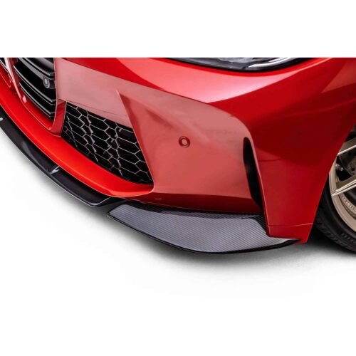 Studio close up shot of Sterckenn Carbon fiber front lip, spoiler for G8X M3
