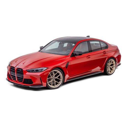 Studio shot of a G80 M3 with Sterckenn Carbon fiber front lip, spoiler for G8X M3