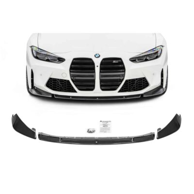 White M4 and Sterckenn Carbon fiber front lip, spoiler for G8X M3, M4