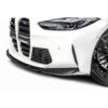 Sterckenn Carbon fiber front lip, spoiler for G8X M3, M4 on a white M4 G82