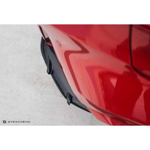Sterckenn Carbon fiber rear bumper inserts for G8X M3 close up