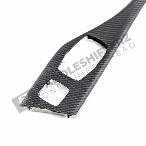 Button cutouts of PaddleShifterz OEM BMW Carbon fiber F87 M2 center console 51168088622