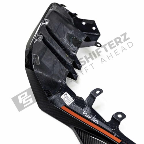 OEM BMW M Performance Carbon fiber diffuser right - 51125A7F3C3 inner view