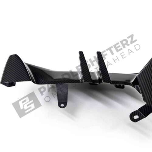 OEM BMW M Performance Carbon fiber diffuser right - 51125A7F3C3 fins view