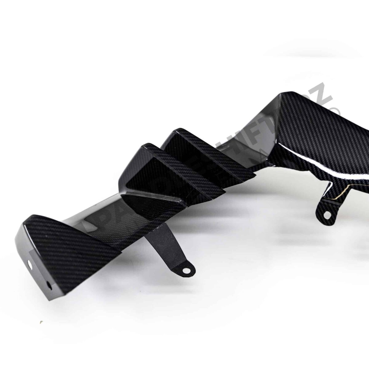 OEM BMW M Performance Carbon fiber diffuser right - 51125A7F3C3 bottom view