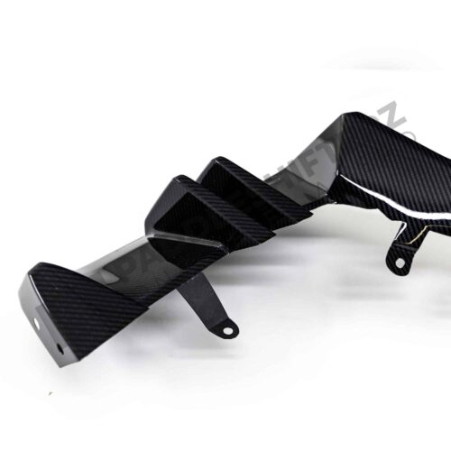 OEM BMW M Performance Carbon fiber diffuser right - 51125A7F3C3 bottom view