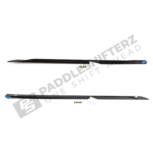 Two OEM BMW M Performance Carbon fiber side skirts – 51195A56352, 51195A56353