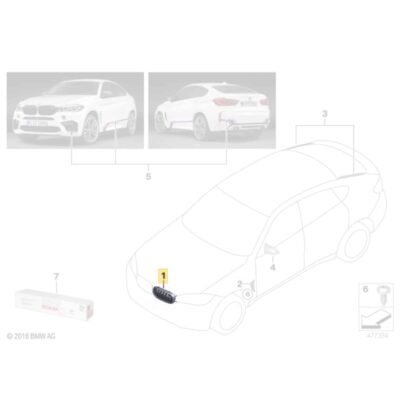 OEM BMW M Performance F86 X6 Frontgrills 51712354499 51712354498