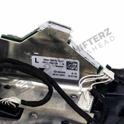 Nahaufnahme der OEM BMW Rückleuchte Kofferraumdeckel, links F82 M4 - 63217443129