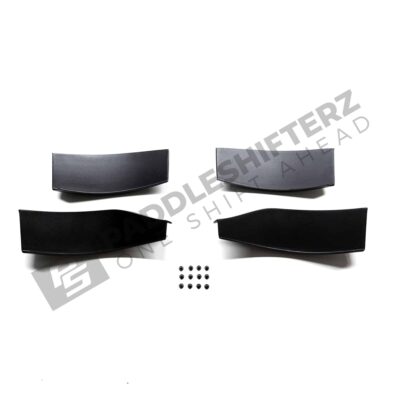 Top view of OEM BMW G82 GT4 M4 Air Deflectors, canards kit, front bumper