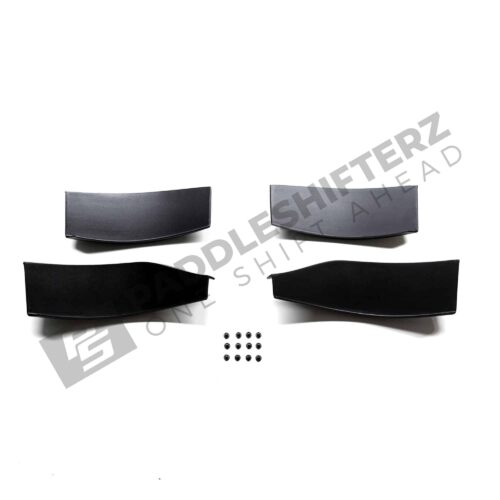 Top view of OEM BMW G82 GT4 M4 Air Deflectors, canards kit, front bumper