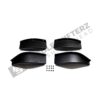 Bottom view of OEM BMW G82 GT4 M4 Air Deflectors, canards kit, front bumper