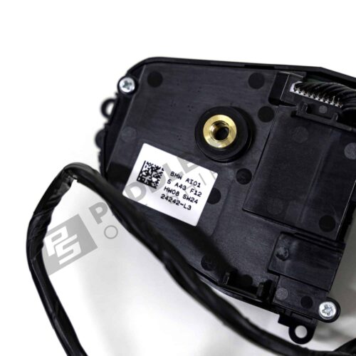 Close up of OEM BMW Steering wheel switch buttons - 61315A43F12