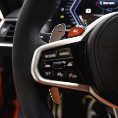 Minus, left side of Aluminium paddle shifters for F:G Series and Supra - Silver