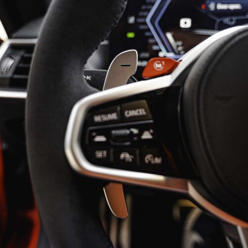 Minus, left side of Aluminium paddle shifters for F:G Series and Supra - Silver