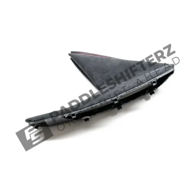 OEM BMW F87 M2 CS Alcantara handbrake cover red stitching - Imagen 5