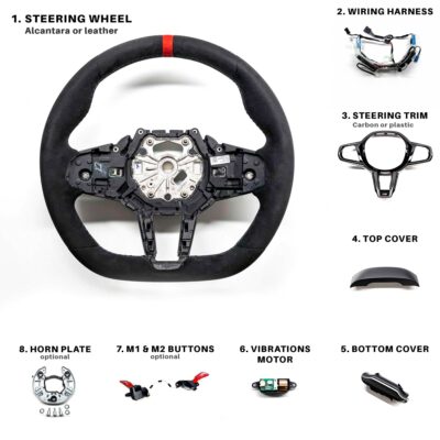 OEM BMW Flat bottom LCI steering wheels for M owners