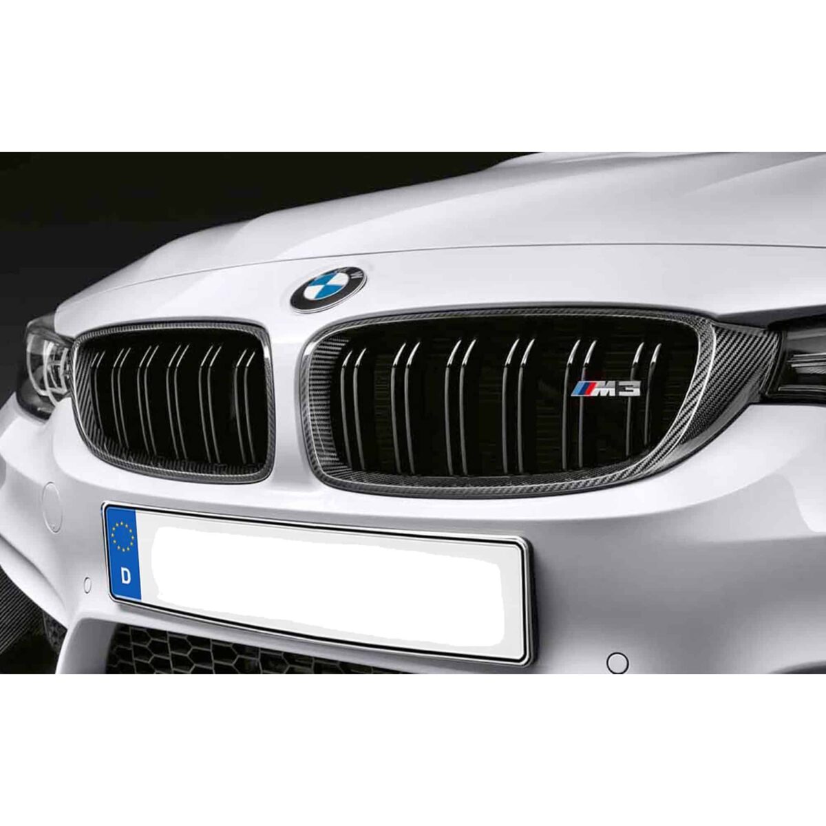 OEM BMW M Performance carbon fiber kidney grilles M3