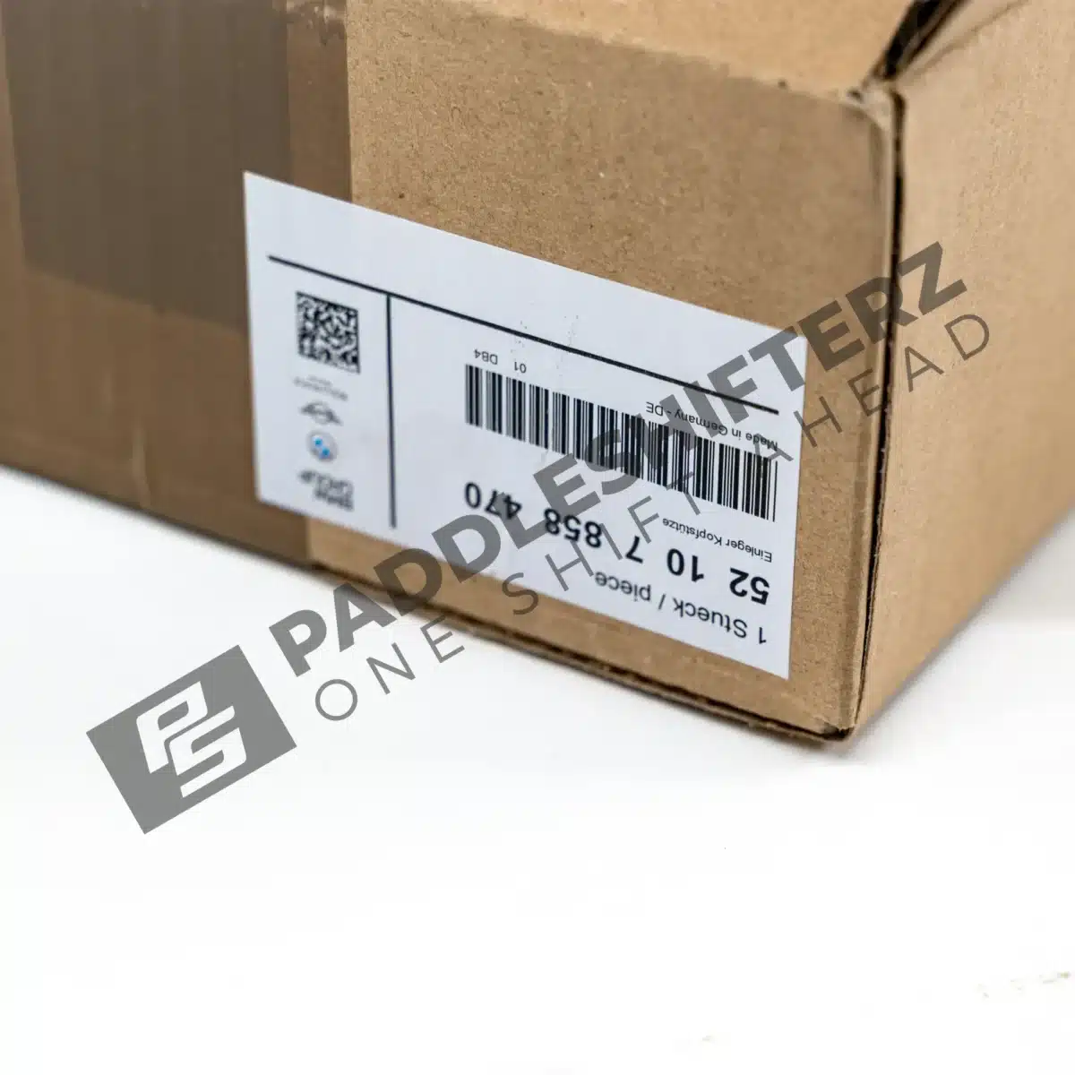 Box of OEM BMW 50 Year M Edition Headrest - 52107858470